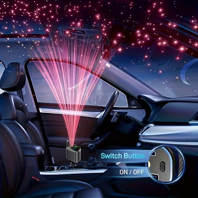 Chargeur de Voiture Rétractable 4-en-1