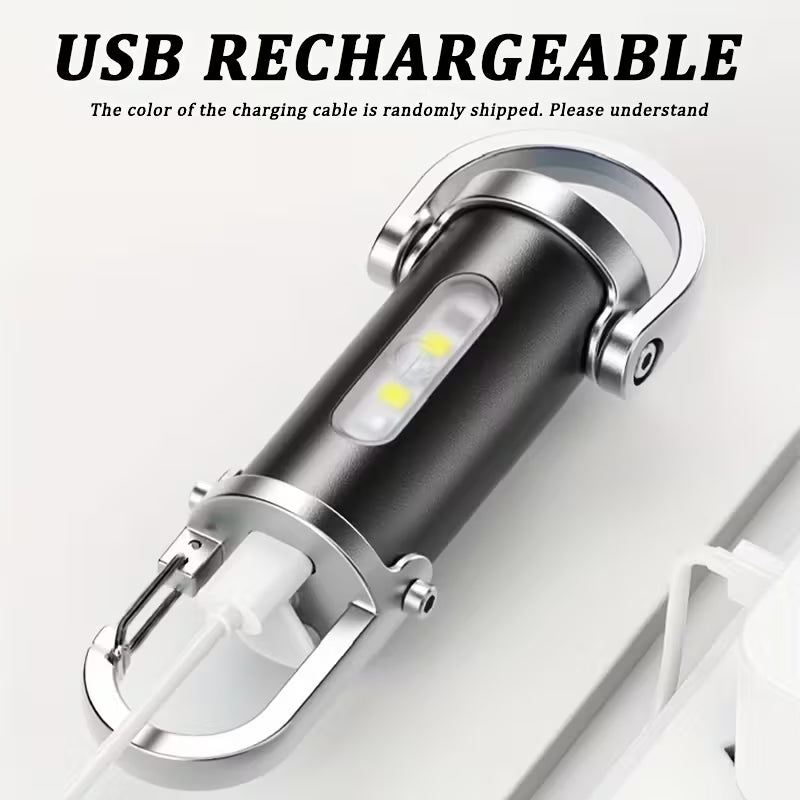 Mini Lampe de Poche LED Multifonction Rechargeable USB-C