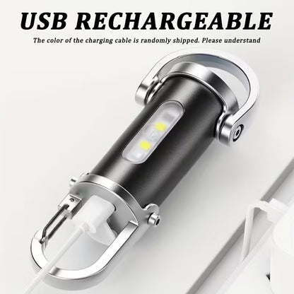 Mini Lampe de Poche LED Multifonction Rechargeable USB-C