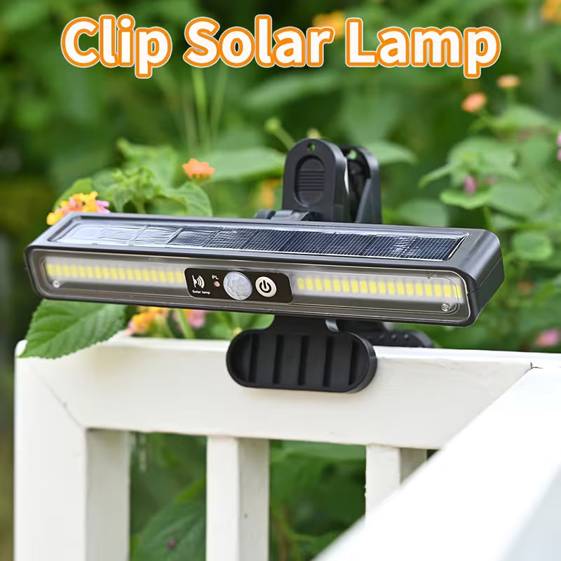 Lampe Solaire à Clip avec Capteur de Mouvement