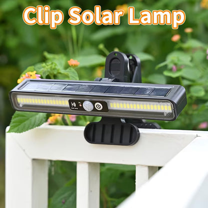 Lampe Solaire à Clip avec Capteur de Mouvement