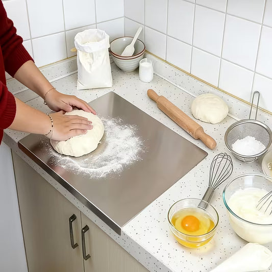 Planche à découper en acier inoxydable épais