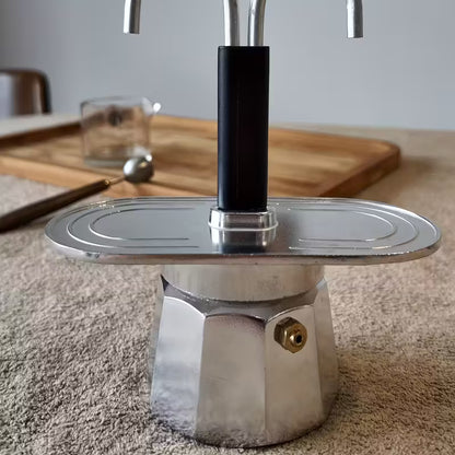 Moka Pot Argenté à Double Bec