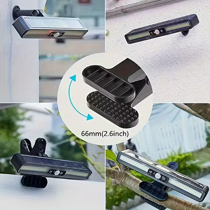 Lampe Solaire à Clip avec Capteur de Mouvement