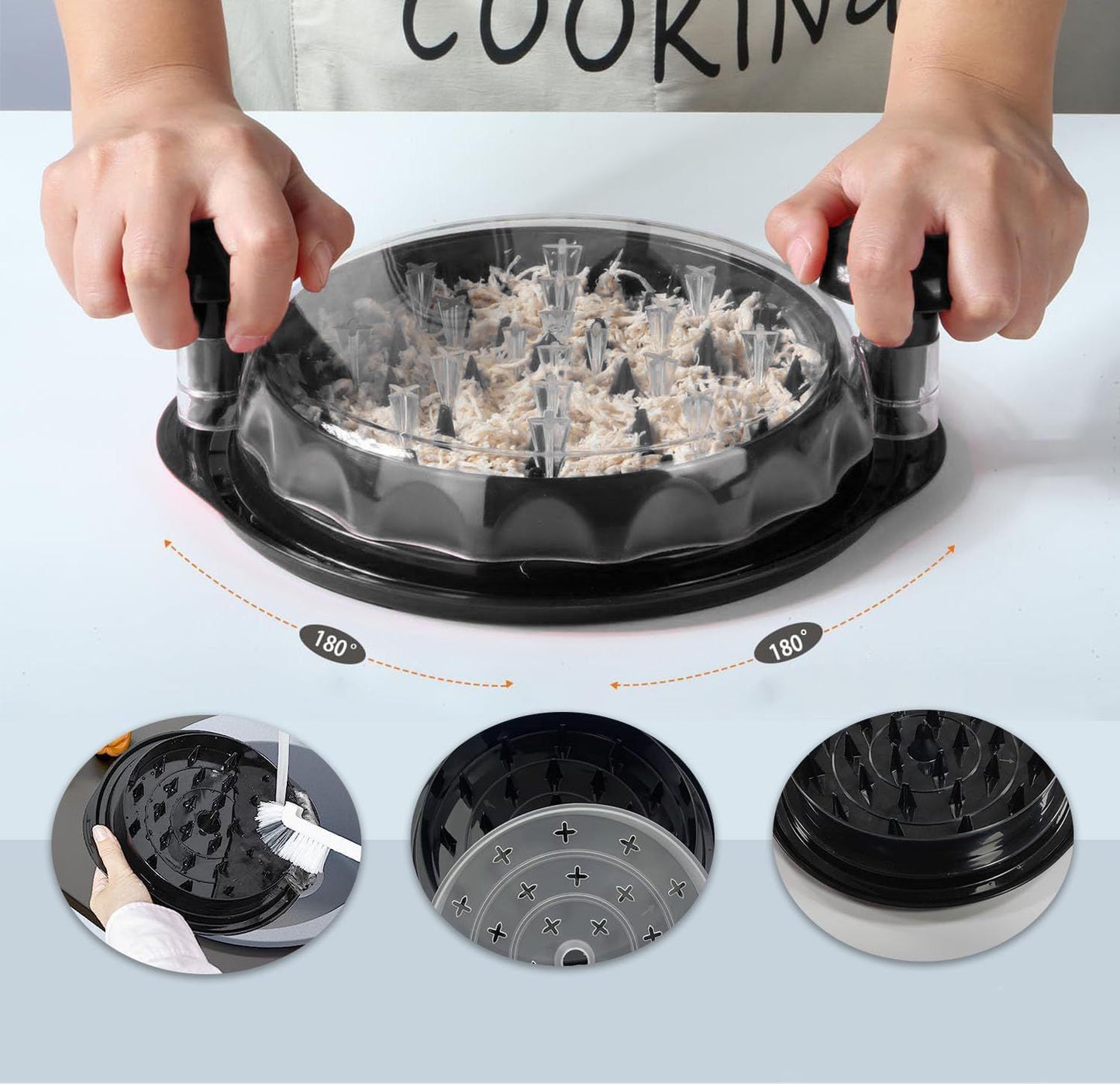 Effilocheur De Poulet Manuel À Rotation Rapide